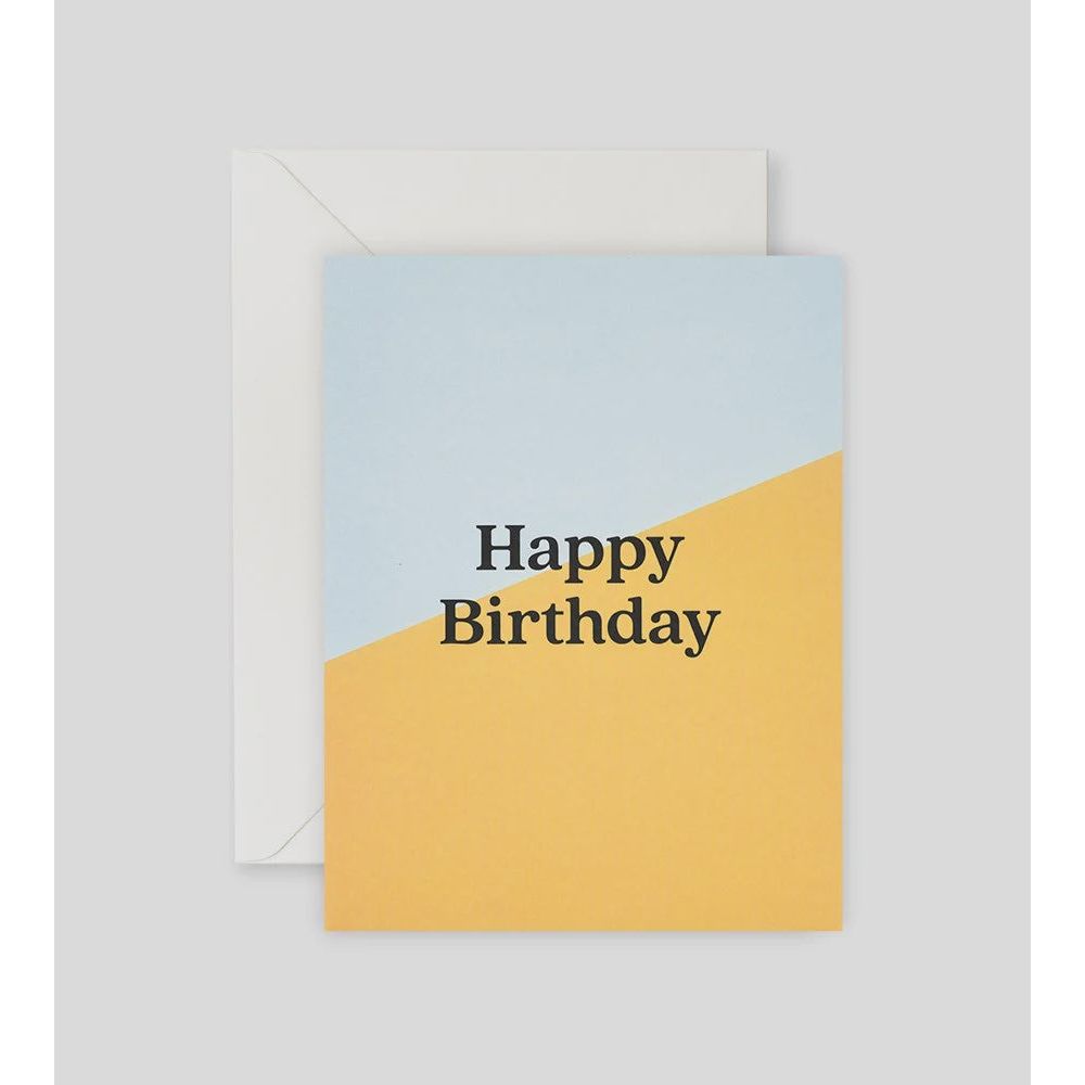 Lettuce - Happy Birthday Yellow Angle Card - Urban Naturals