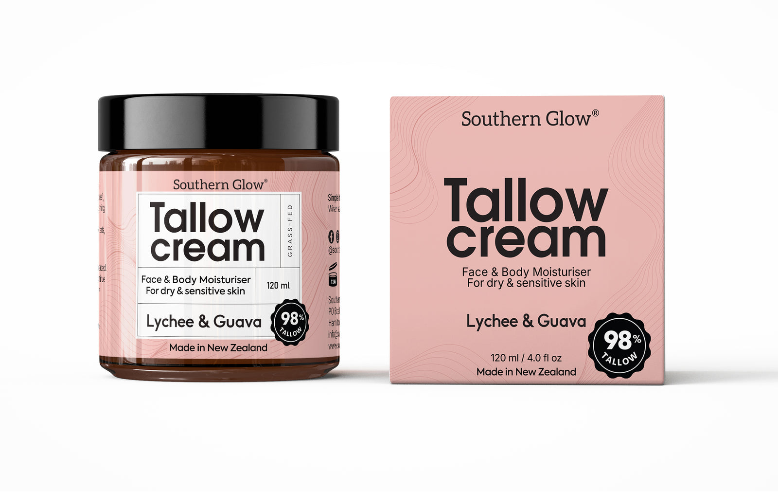 Southern Glow Whipped Tallow Cream - Lychee & Guava