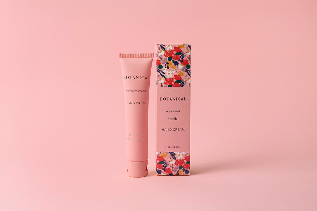 Botanical Hand Cream - Rosewater & Vanilla - Urban Naturals