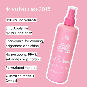 No Nasties Slick Kids Hair Detangler - Strawberry - Urban Naturals