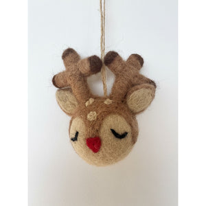 Reindeer Head Xmas Decoration