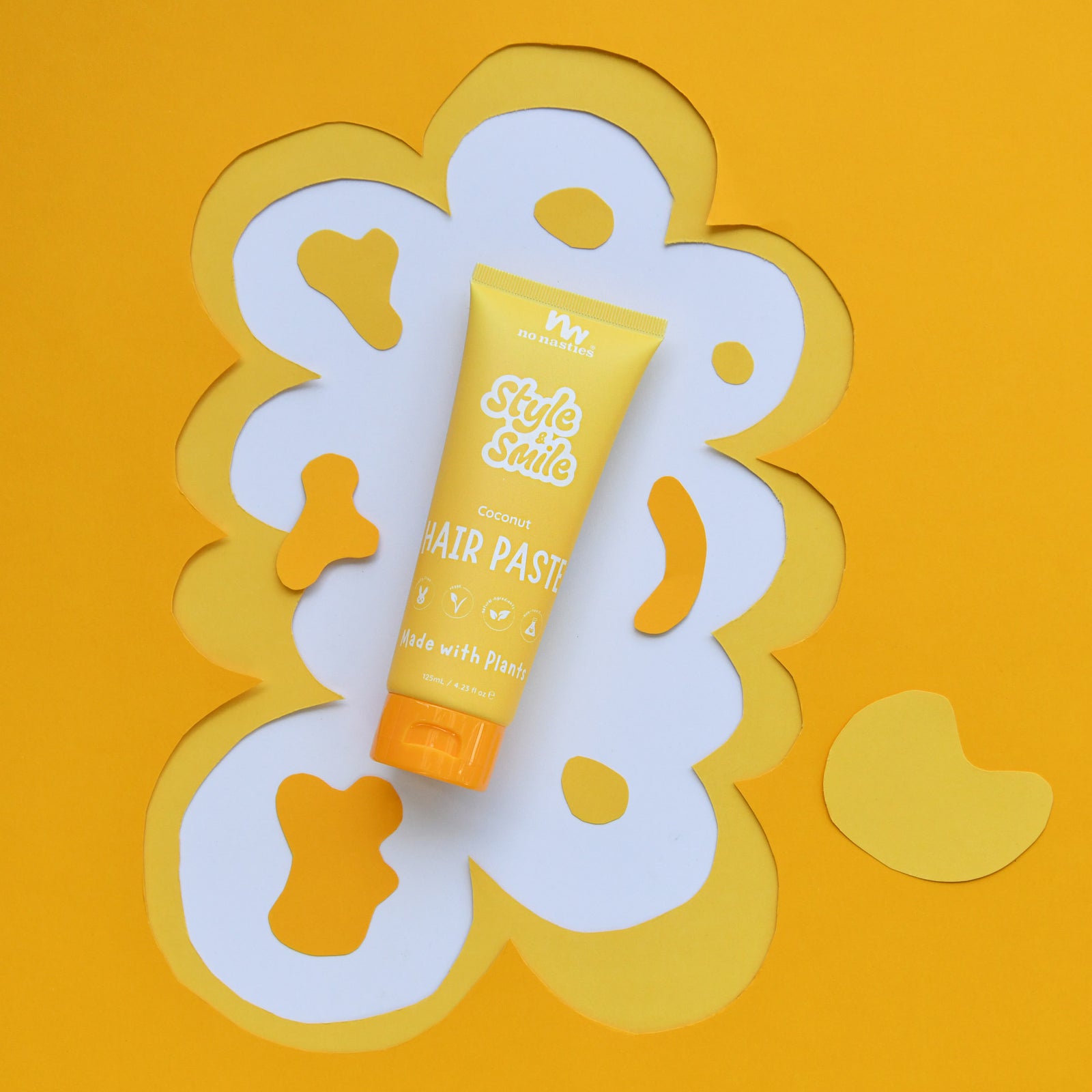 No Nasties Kids Plant Based Hair Paste in - Fresh Coconut and Zesty Lime 125ml - Urban Naturals
