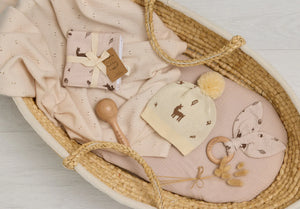 Over The Dandelions Knitted Organic Cotton Beanie - Woodlands - Urban Naturals