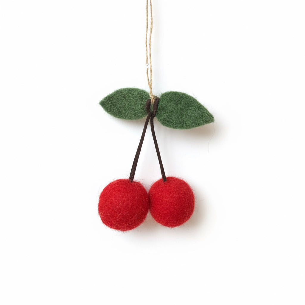 Hanging Cherries Xmas Decoration - Urban Naturals
