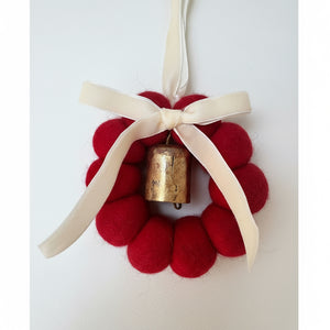 Bow Wreath Xmas Decoration