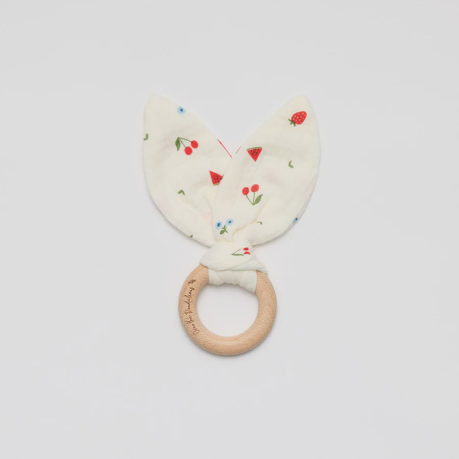 Over The Dandelions Organic Bunny Ears Teether - Sweet Pickings - Urban Naturals