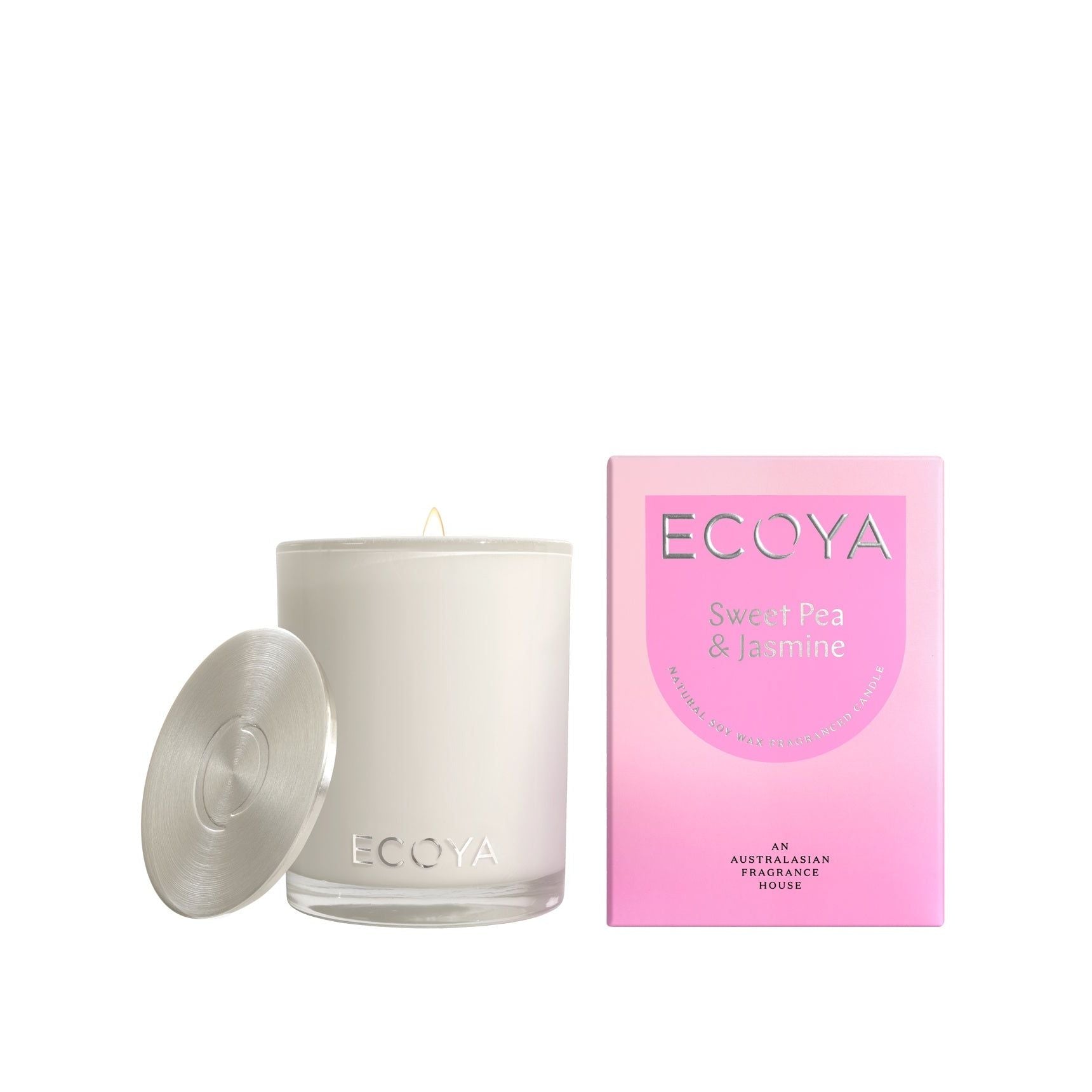 Ecoya Soy Candle - Sweet Pea & Jasmine - Urban Naturals