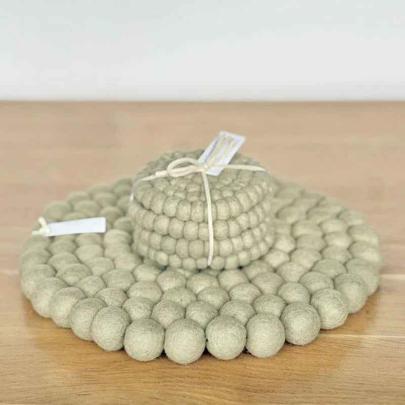 Felted Ball Pot Stand - Urban Naturals