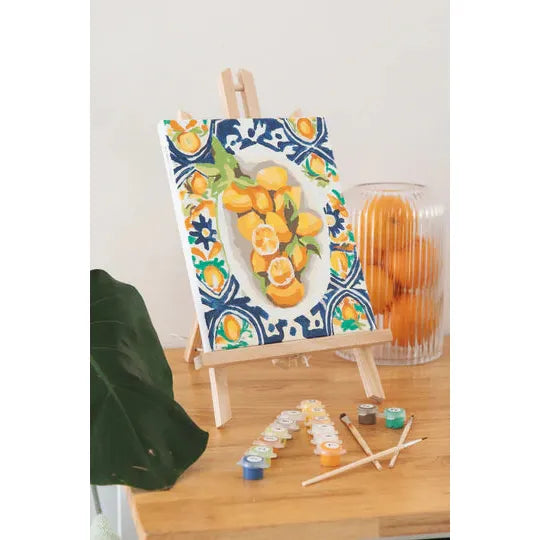 Paint Like Frida - Amalfi Lemons Mini Paint By Numbers - Urban Naturals