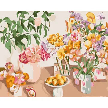 Paint Like Frida - Birthday Flowers (Rolled) Paint By Numbers - Urban Naturals