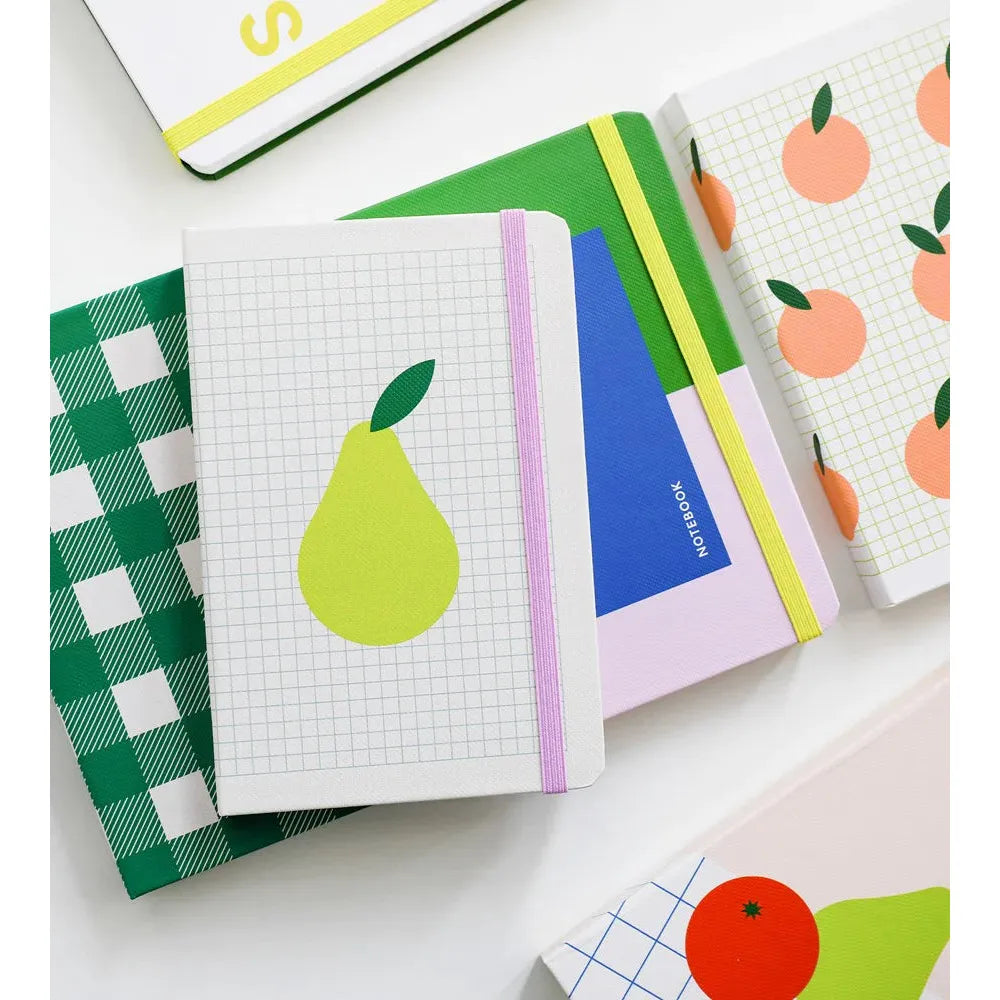 Lettuce  Hardcover Notebook - Peach Grid - Urban Naturals