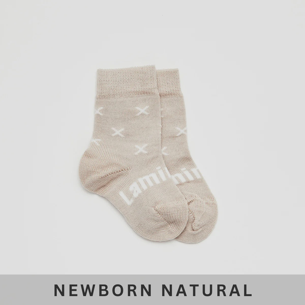 Lamington Merino Baby Crew Length Socks - Ted - Urban Naturals
