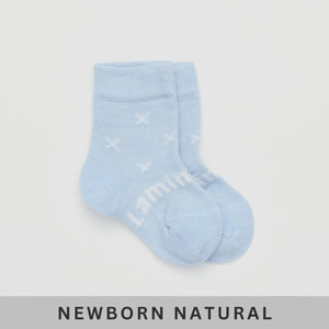 Lamington Merino Baby Crew Length Socks - Beau