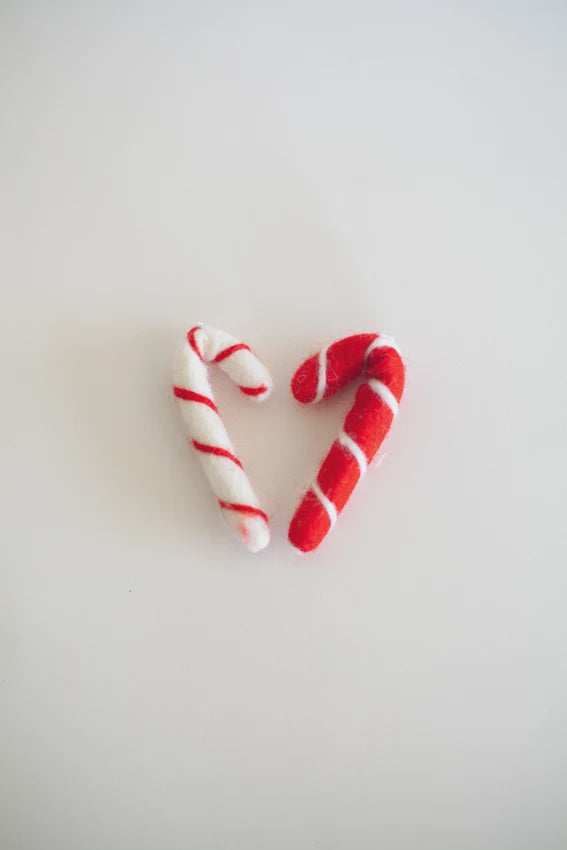 Felted Wool Candy Cane - Urban Naturals