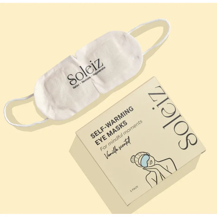 Soleiz Self Warming Eye Masks Chamomile (Box Of 5) - Urban Naturals