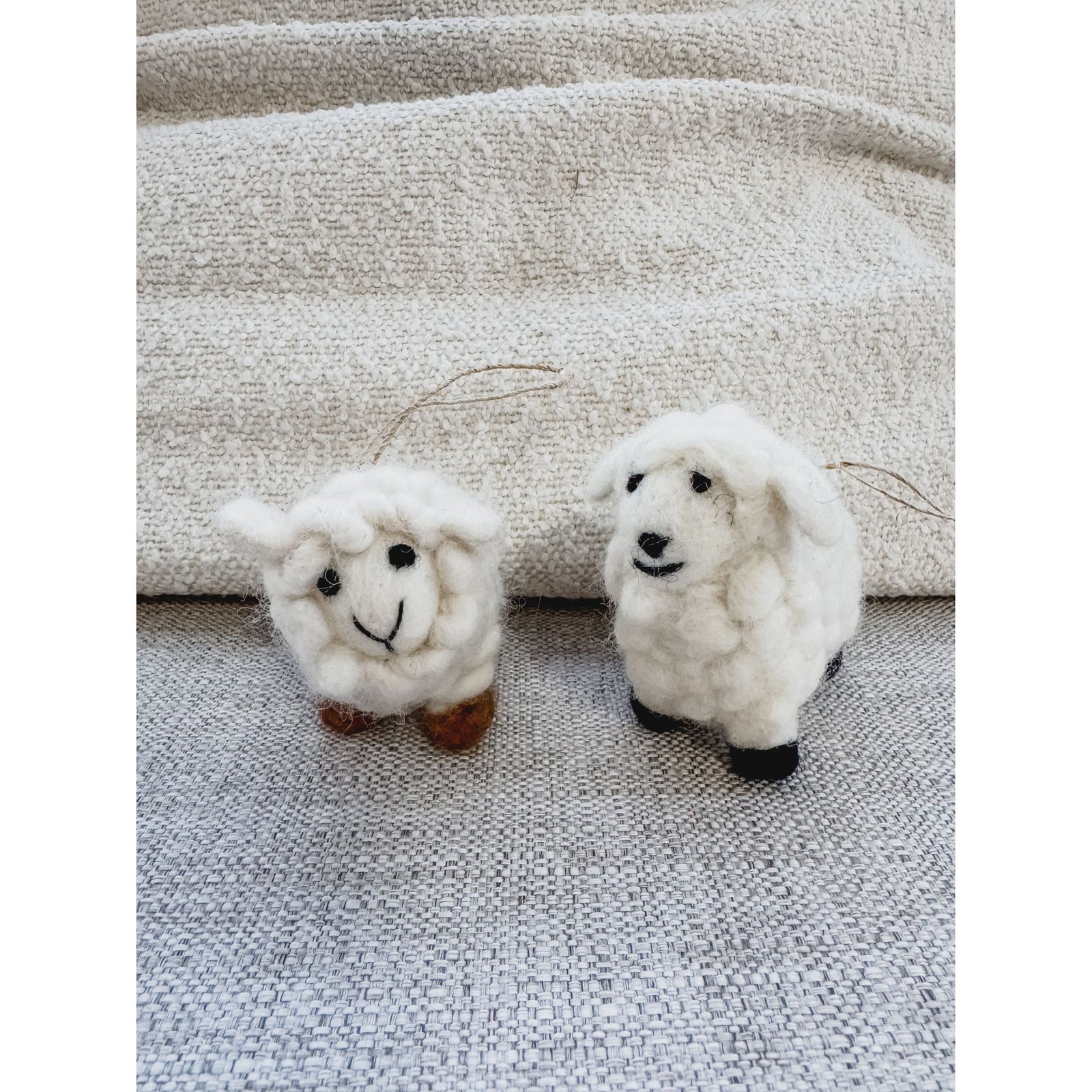 Hanging Felt Sheep Xmas Decoration - Urban Naturals