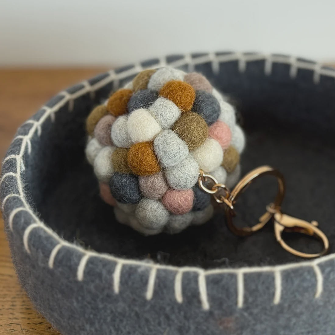 Feltball Keyring - Urban Naturals