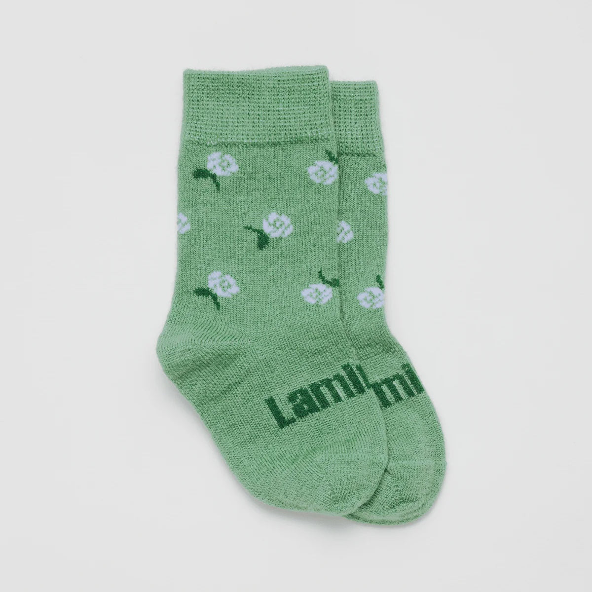 Lamington Merino Baby Crew Length Socks - Heather