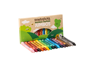 Honeysticks Beeswax Crayons - Jumbo 16 Pack - Urban Naturals