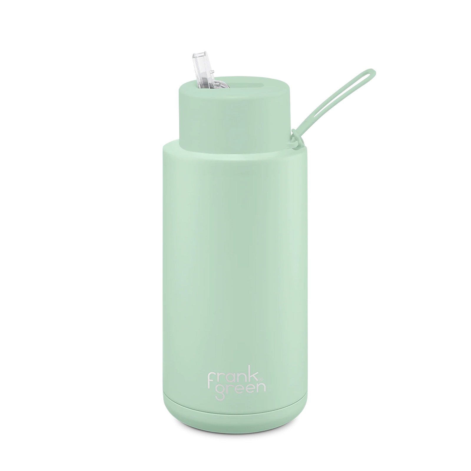 Frank Green 34OZ (1L) Ceramic Reusable Bottle w Straw Lid - Mint Gelato - Urban Naturals