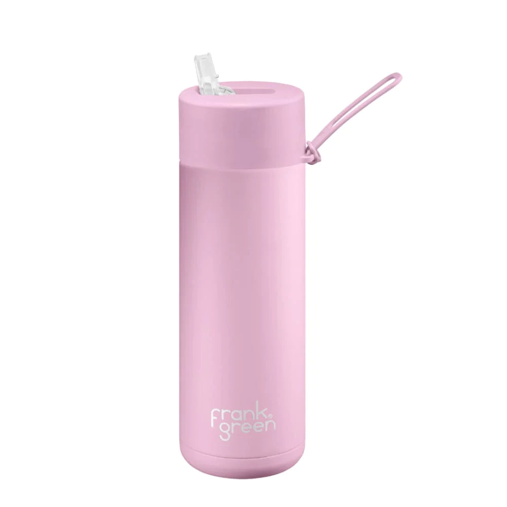 Frank Green 20OZ (595ml) Ceramic Reusable Bottle w Straw Lid - Lilac Haze - Urban Naturals