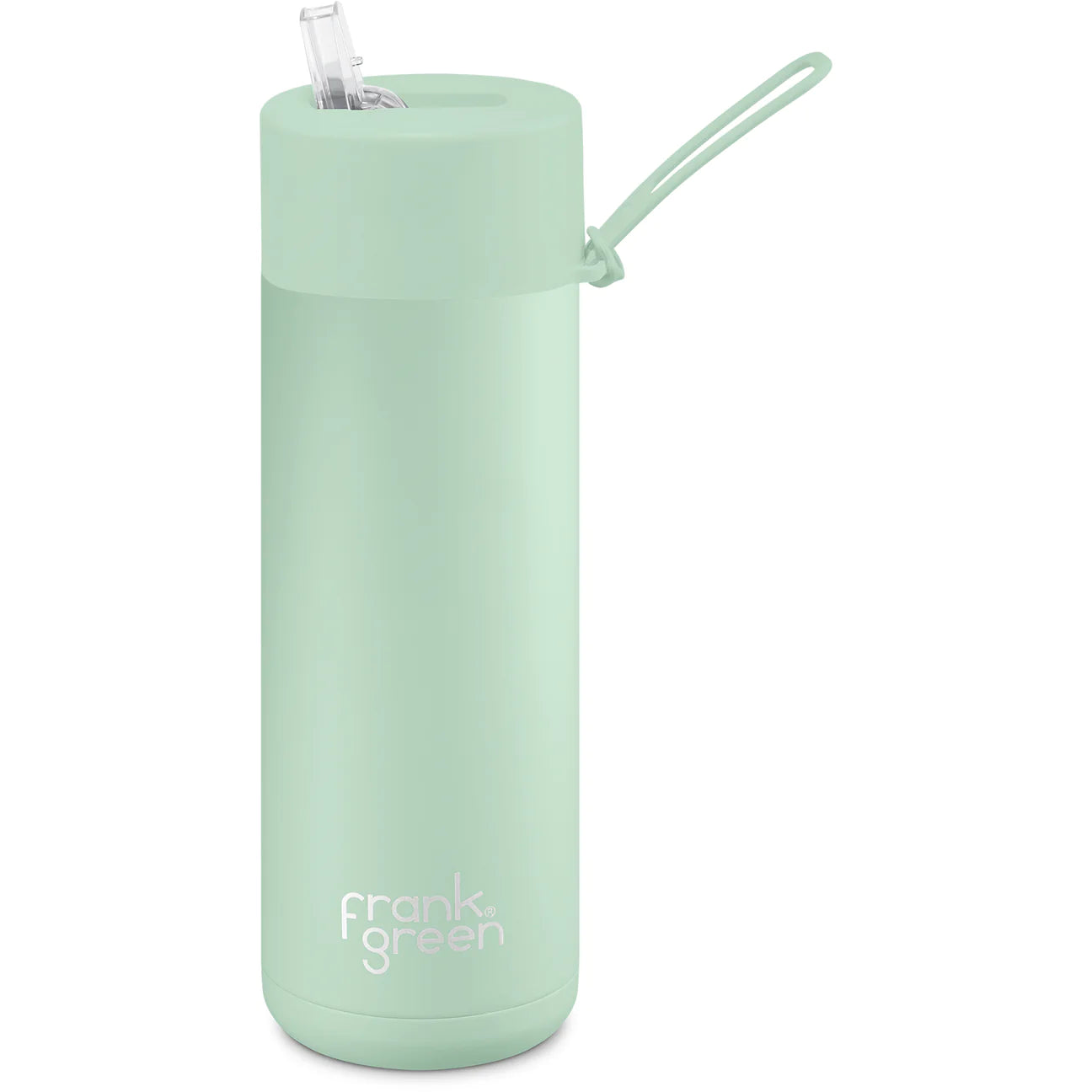Frank Green 20OZ (595ml) Ceramic Reusable Bottle w Straw Lid - Mint Gelato - Urban Naturals