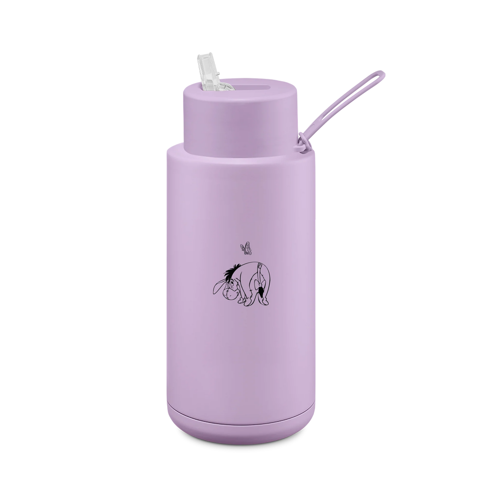 Frank Green 34OZ (1L) Ceramic Reusable Bottle w Straw Lid - Disney Lilac Eeyore - Urban Naturals