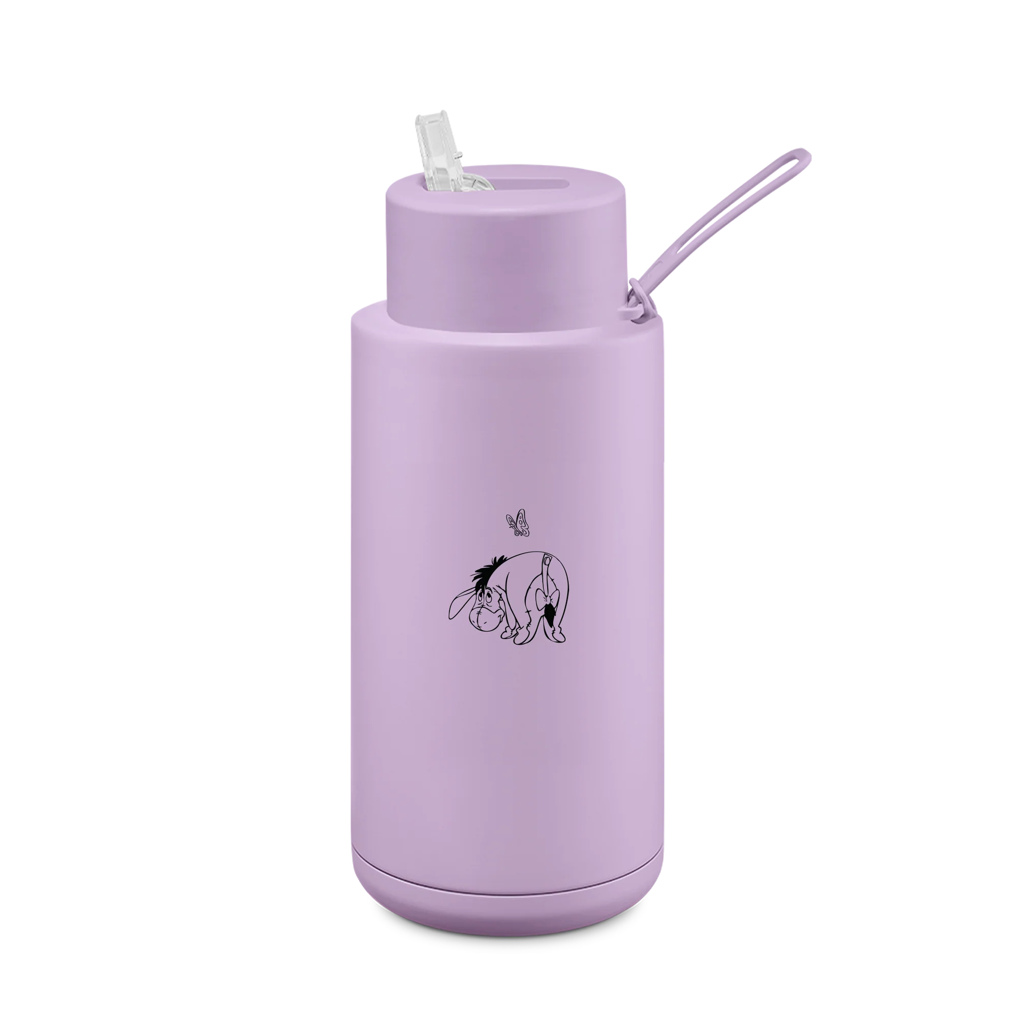 Frank Green 34OZ (1L) Ceramic Reusable Bottle w Straw Lid - Disney Lilac Eeyore - Urban Naturals