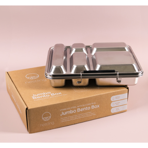 Nestling Stainless Steel Jumbo Bento Lunch Box