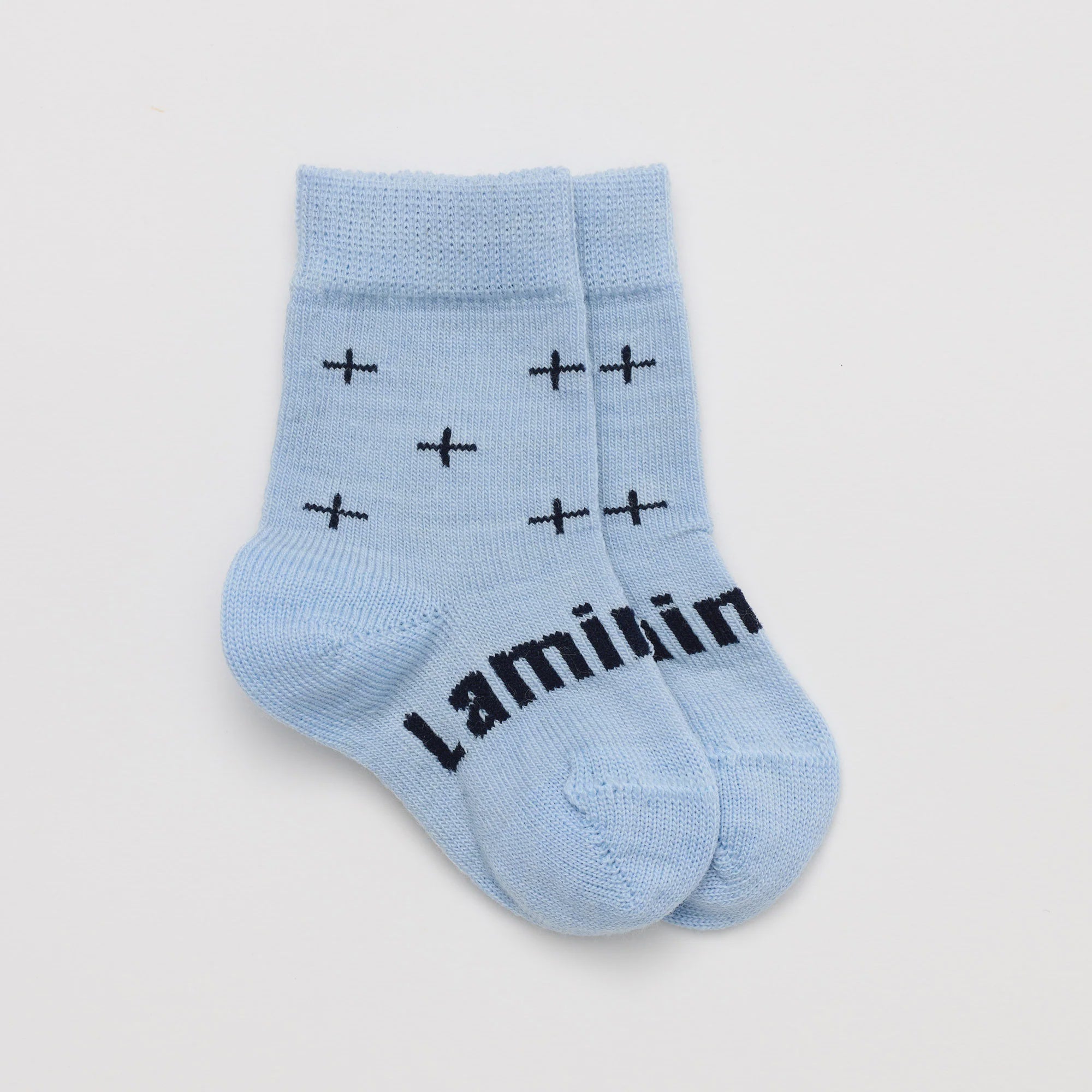 Lamington Merino Baby Crew Length Socks - Pilot - Urban Naturals