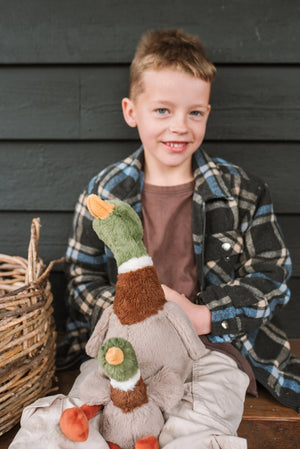 Nana Huchy Mini Hugo The Mallard Duck Rattle - Urban Naturals
