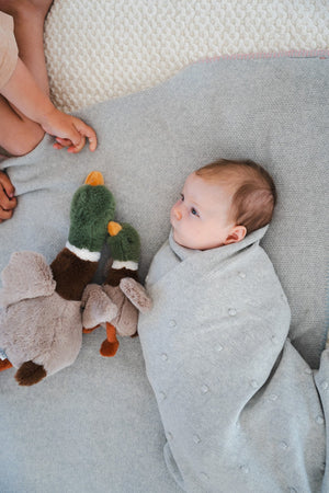 Nana Huchy Mini Hugo The Mallard Duck Rattle - Urban Naturals