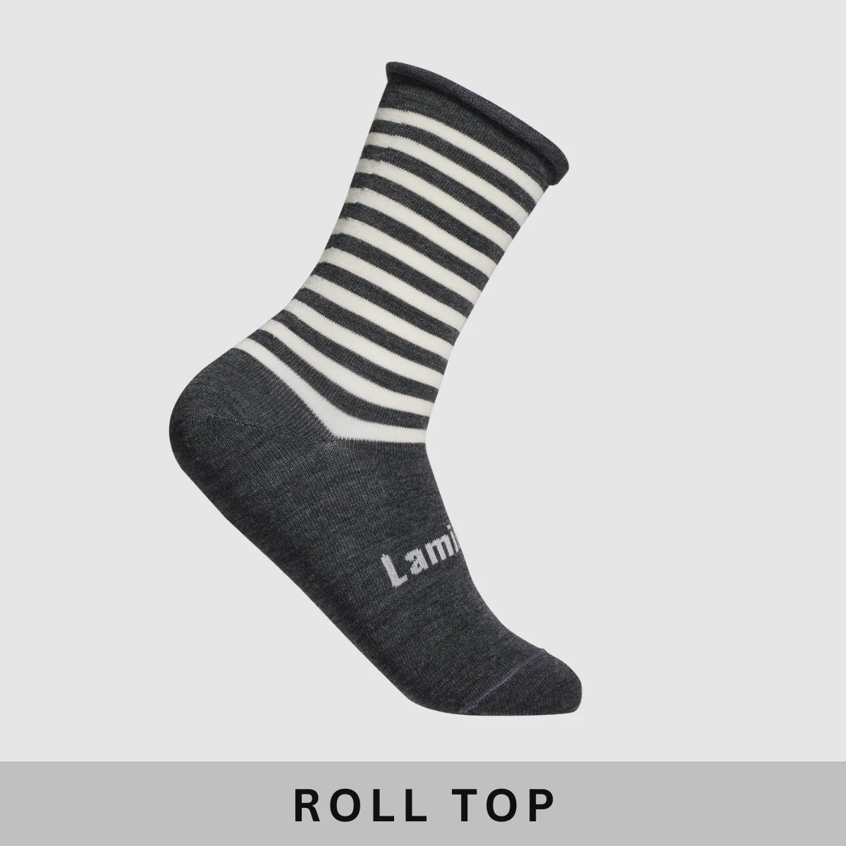 Lamington Men's Merino Crew Roll Top Socks - Piha - Urban Naturals