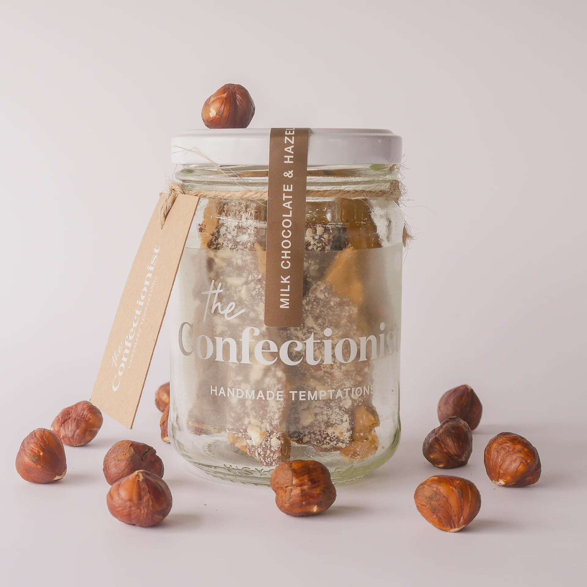 The Confectionist Milk Chocolate & Hazelnut Toffee 85g Jar