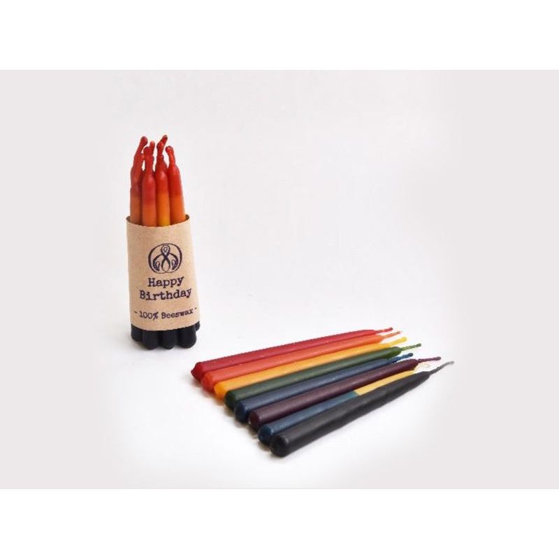 100% Beeswax Birthday Candles - Urban Naturals