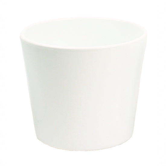 Millie Ceramic Pot 15cm - White Matte - Urban Naturals