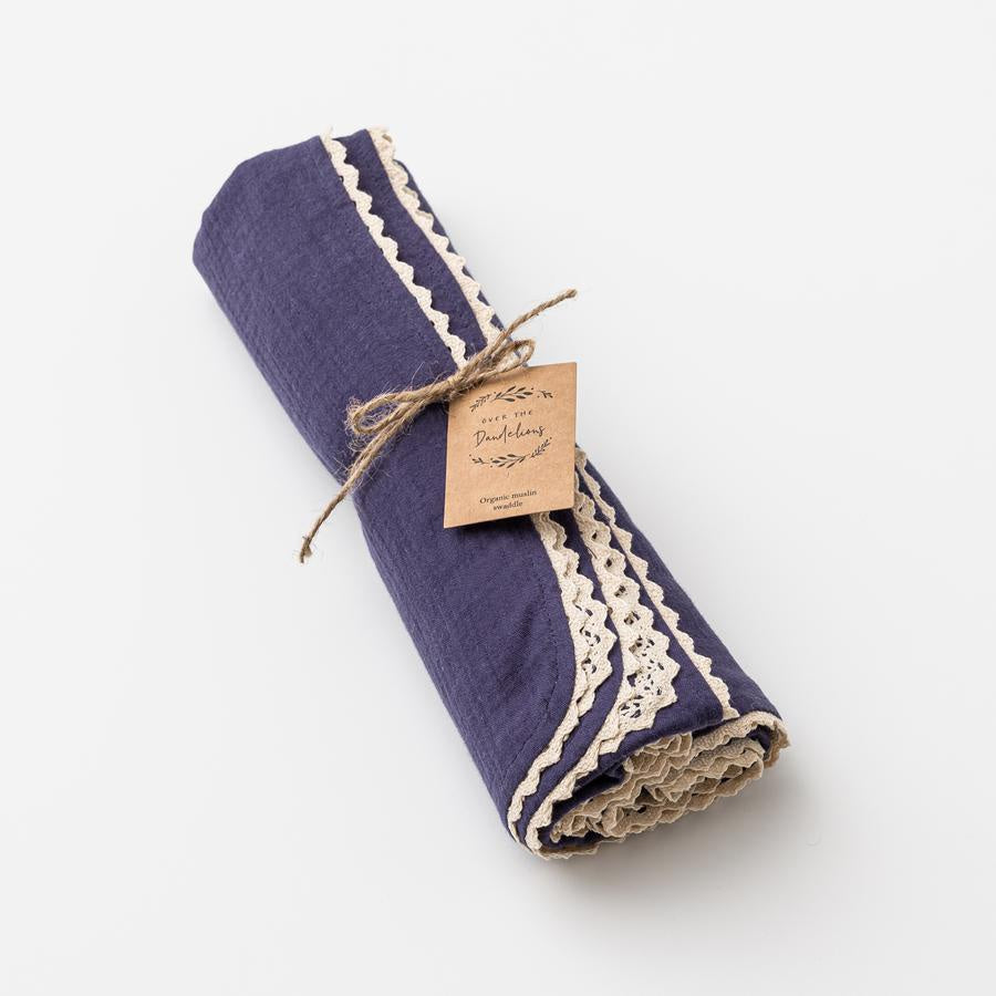 Over The Dandelions Swaddle - Midnight - Urban Naturals