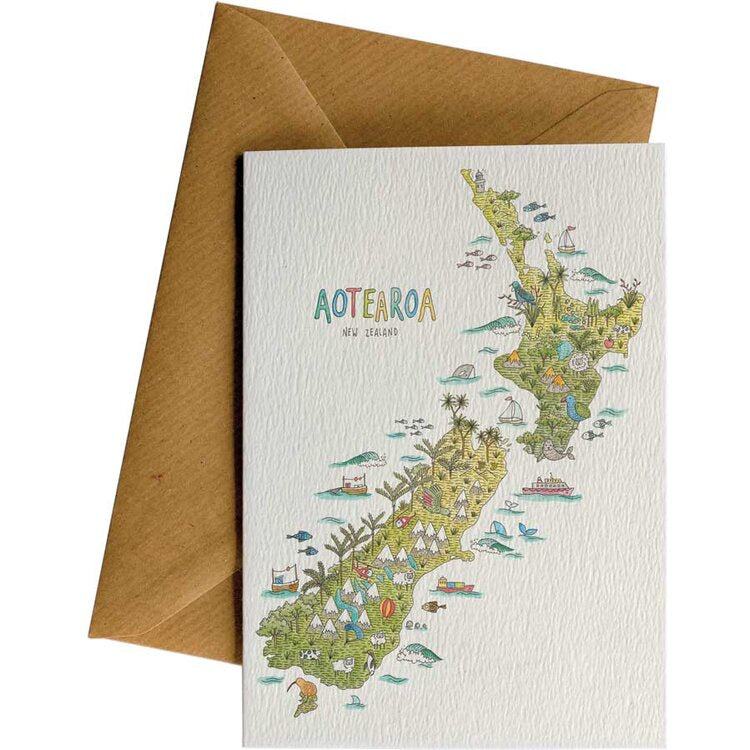Little Difference  Gift Card - NZ Nature Map - Urban Naturals