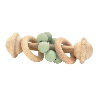 OB Designs Organic Beechwood & Silicone Rattle - Urban Naturals
