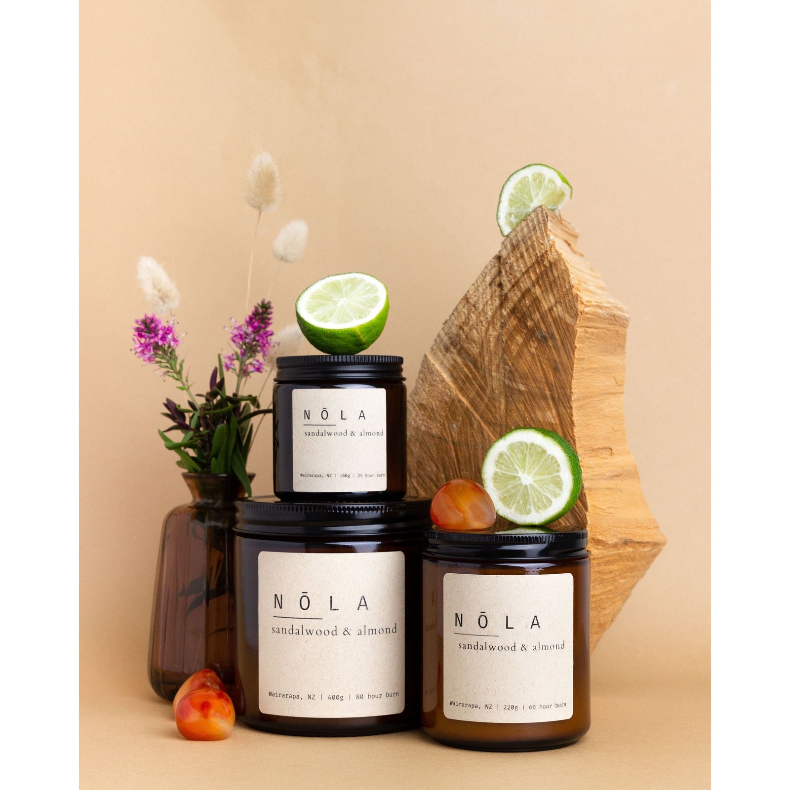 Nola Candle - Sandalwood & Almond - Urban Naturals