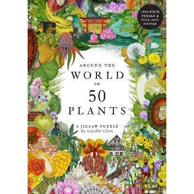 Around The World In 50 Plants - 1000 Piece Puzzle - Urban Naturals