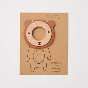 Over The Dandelions - Bailey The Bear Teether Wood & Silicone - Urban Naturals