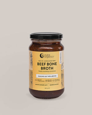 Nutra Organics Beef Bone Broth Concentrate - Lemon Ginger ACV - Urban Naturals