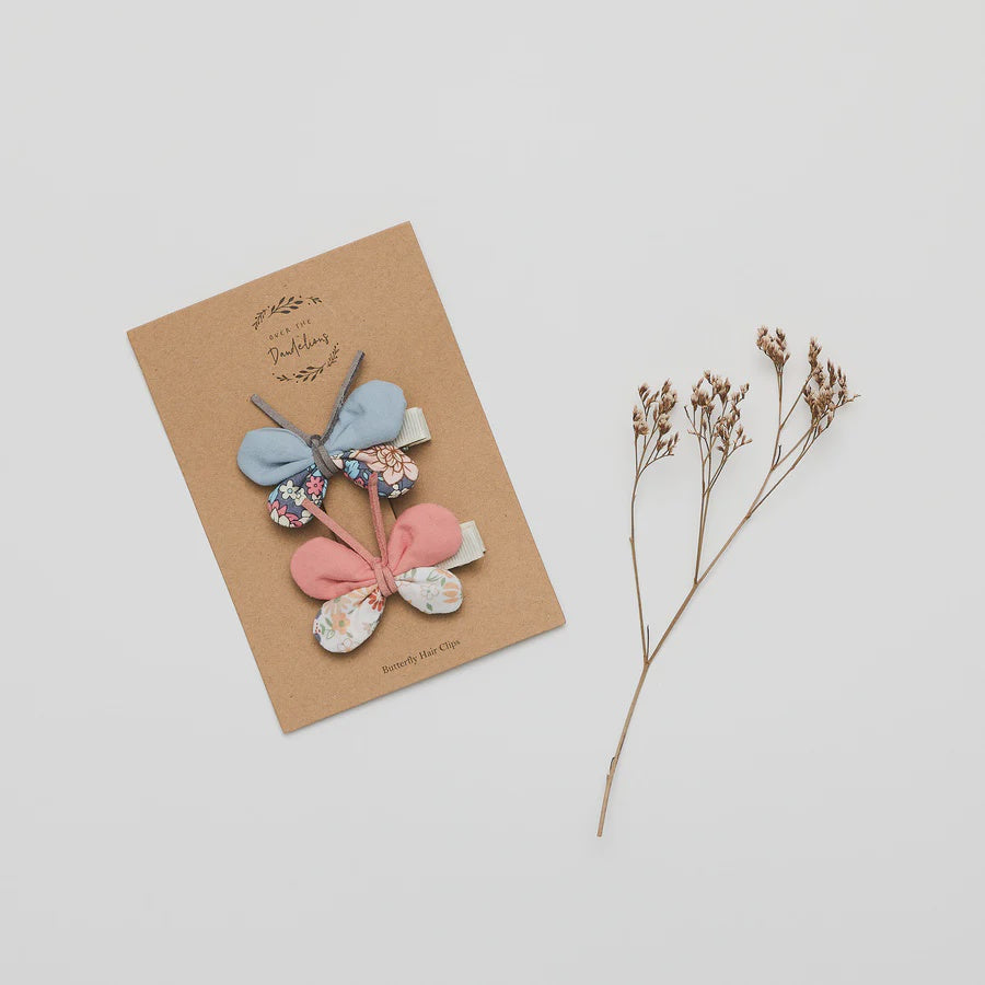 Over The Dandelions - Hair Clips Butterfly Set Of 2 - Urban Naturals