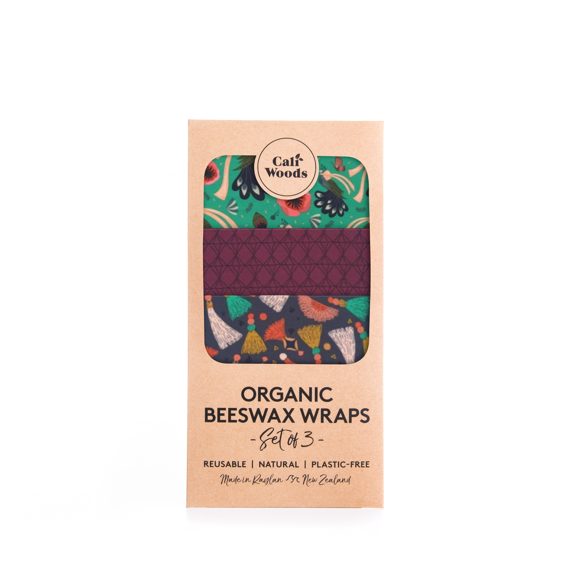 Caliwoods Organic Beeswax Wraps 3pk - Urban Naturals