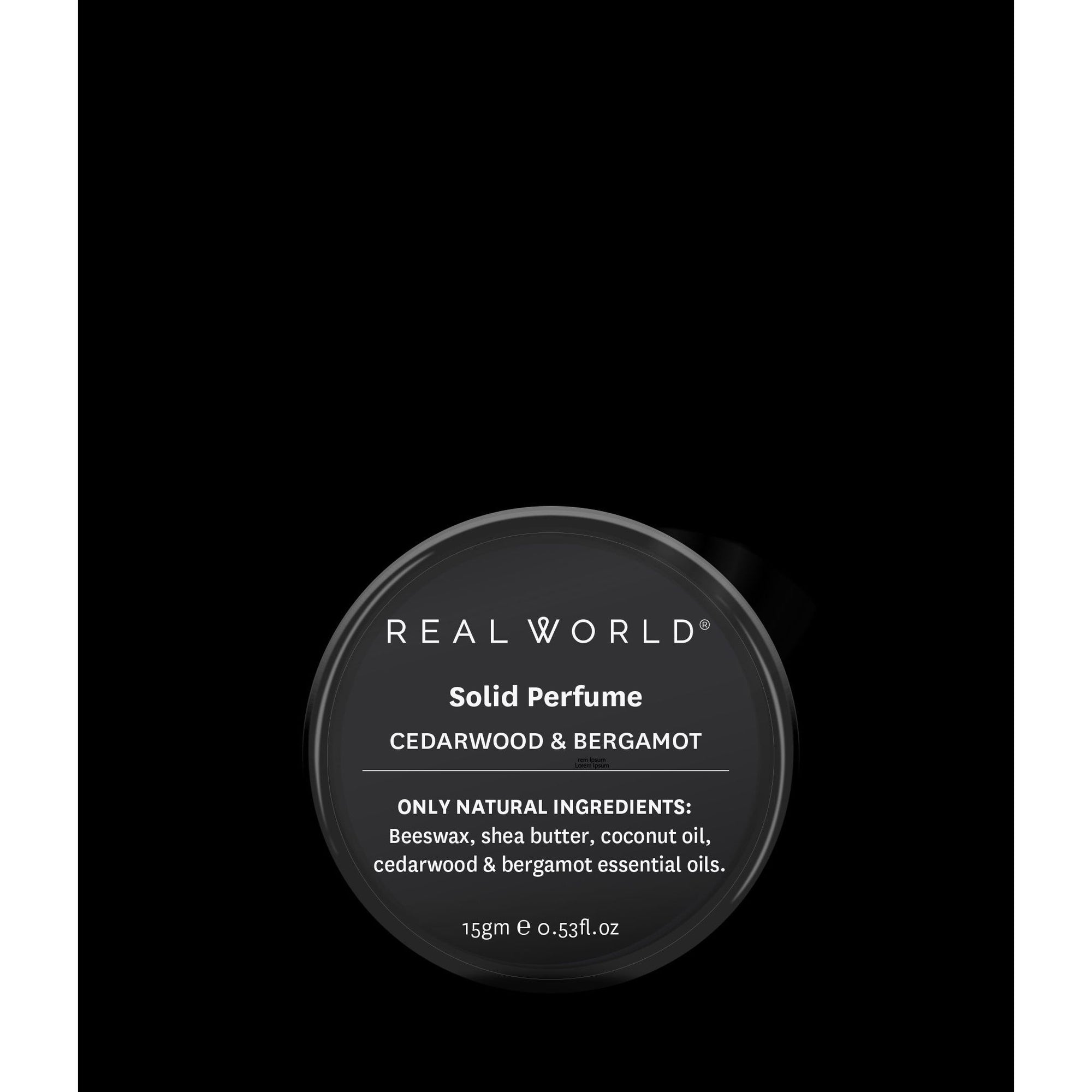 Real World Solid Perfume - Cedarwood & Bergamot - Urban Naturals
