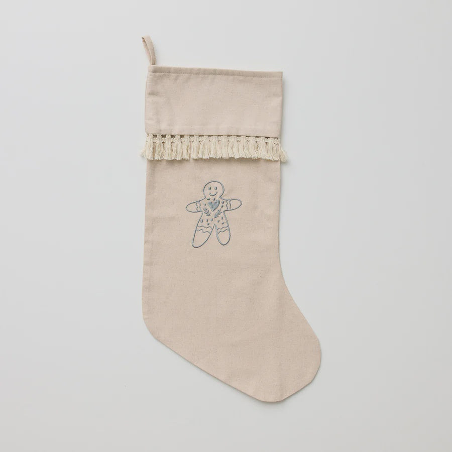 Over The Dandelions - Christmas Stocking with Tassel in Oat - Urban Naturals