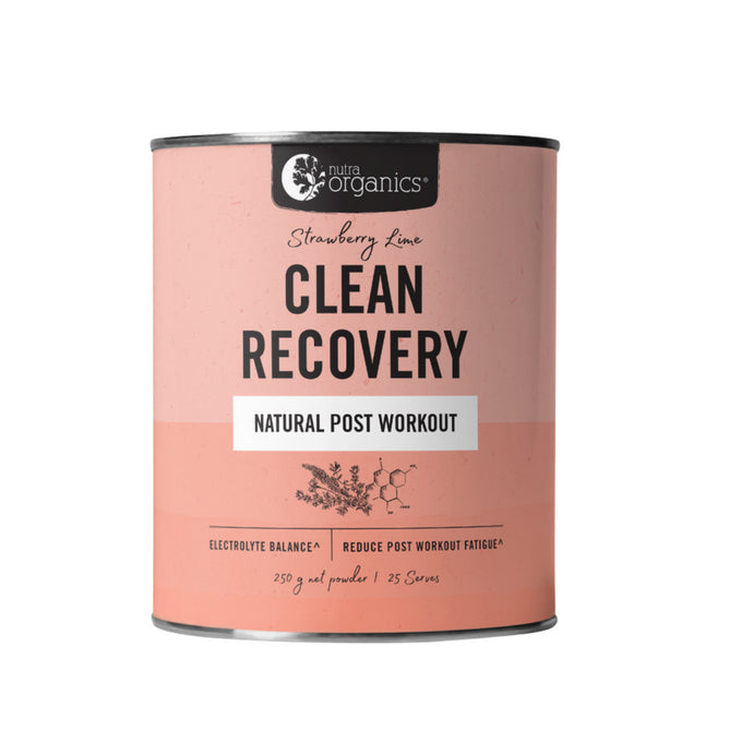 Nutra Organics Clean Recovery Post Workout - Strawberry Lime - Urban Naturals