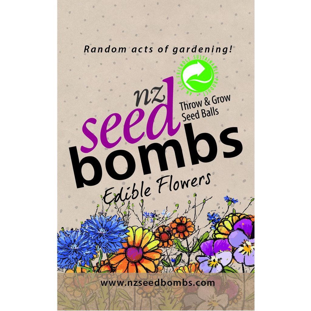 NZ Seed Bombs - Edible Flowers - Urban Naturals