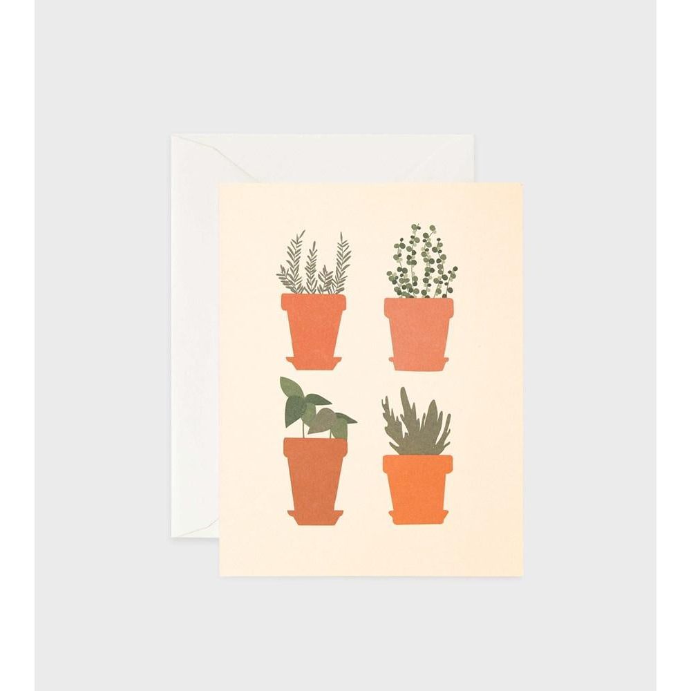 Father Rabbit Stationery - Herb Pots - Urban Naturals